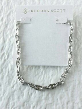 Kendra Scott Bailey Silver Chain Necklace NEW